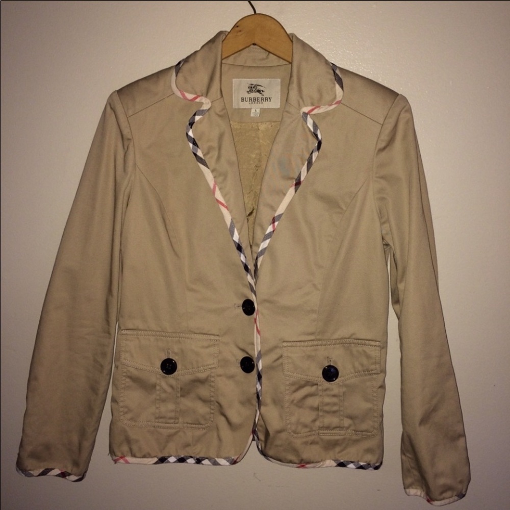 Burberry jacket. Burberry blazer. Burberry coat